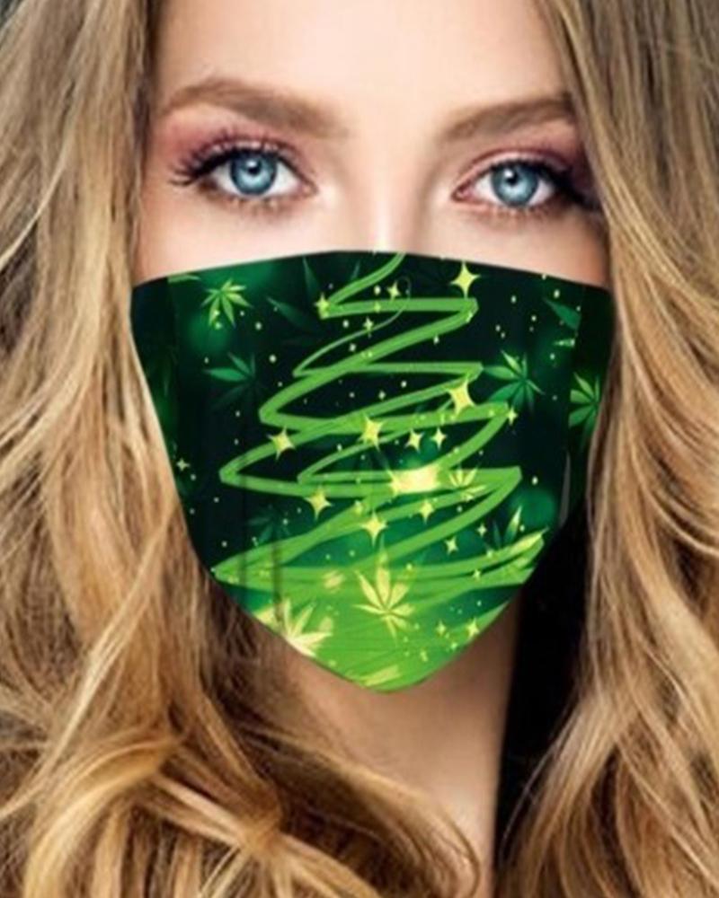 

Christmas Patterns Print Earloop Face Mask, Style7