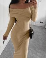 ribbed bodycon maxi dress